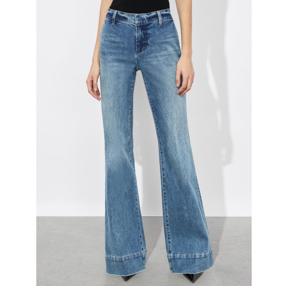 Alice + Olivia Blue Boot Cut Jeans